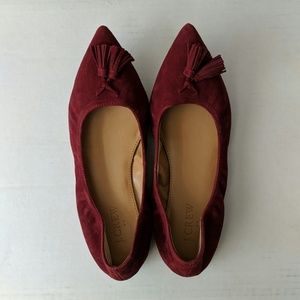 J Crew Tassel Stretch Flats